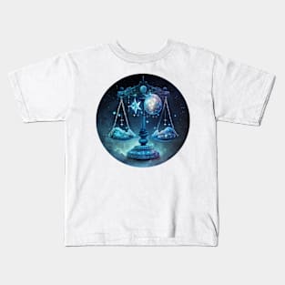 Libra Zodiac Sign Kids T-Shirt